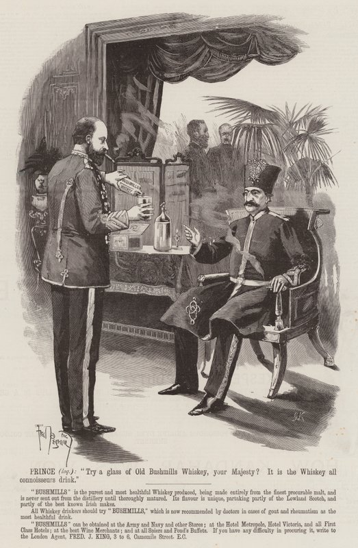 Anúncio, Bushmills Whiskey de Frederick Pegram