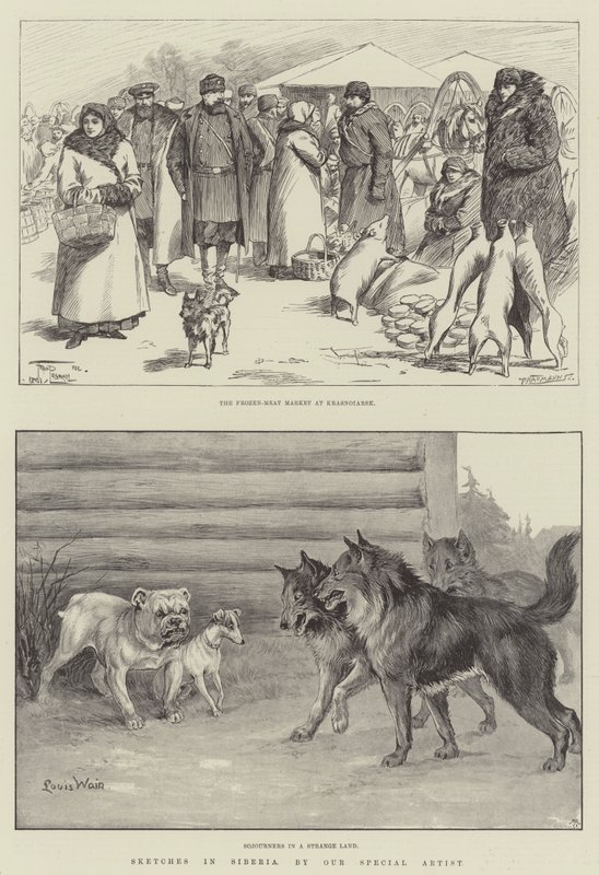 Esboços na Sibéria de Frederick Pegram
