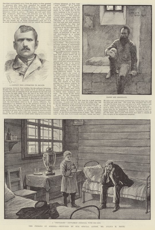 As prisões da Sibéria de Frederick Pegram