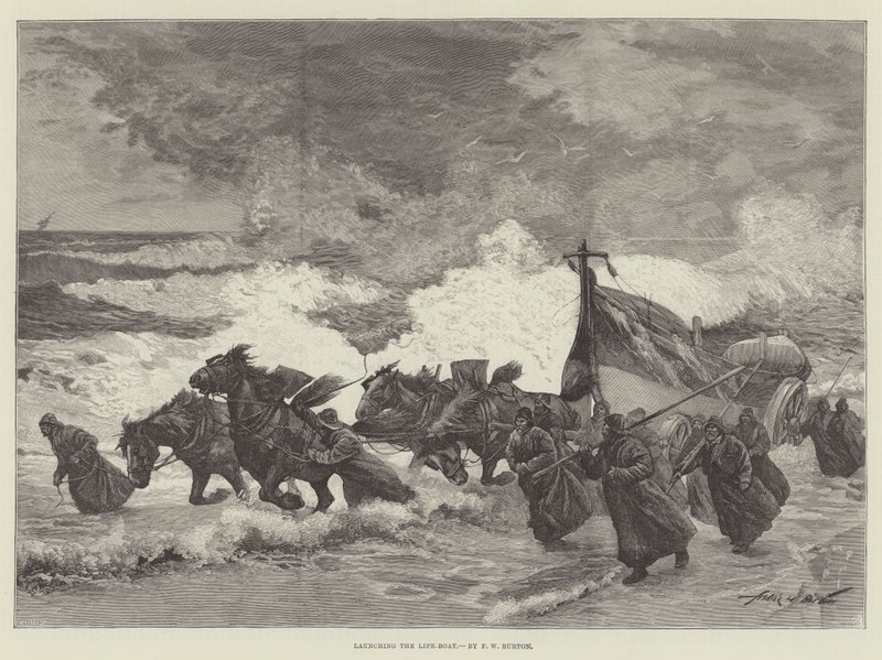 Lançamento do Life-Boat de Frederick William Burton