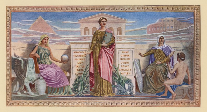 História (litografia a cores) de Frederick (after) Dielman