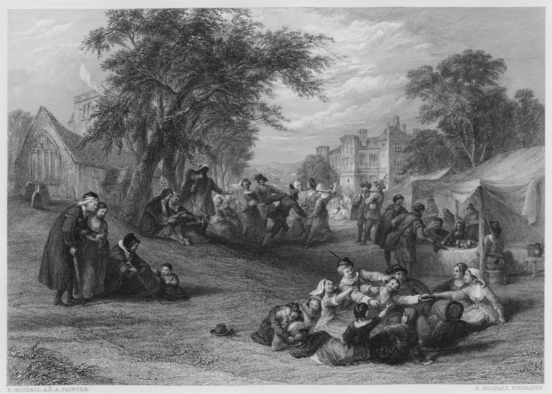 Um feriado de Verão (gravura) de Frederick (after) Goodall