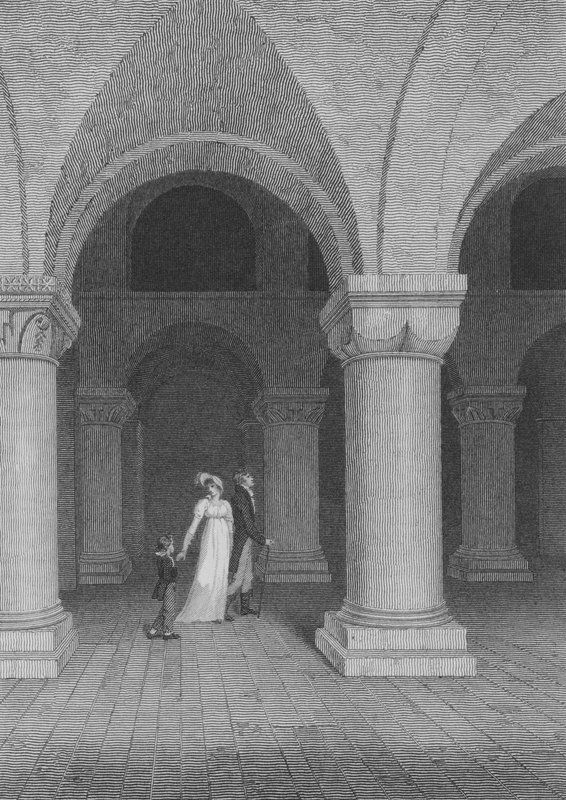 A Capela da Torre, agora chamada de Gravadora, Londres (gravura) de Frederick (after) Nash