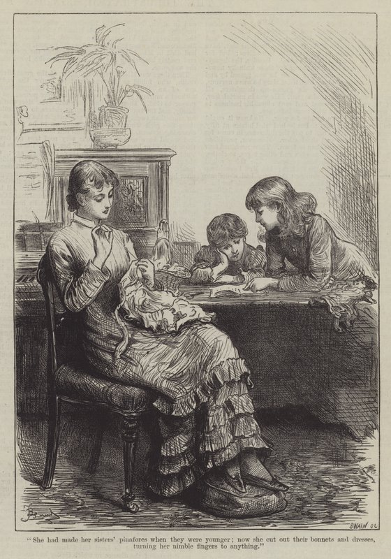 People I Have Met, the Governess (gravura) de Frederick (attr. to) Barnard