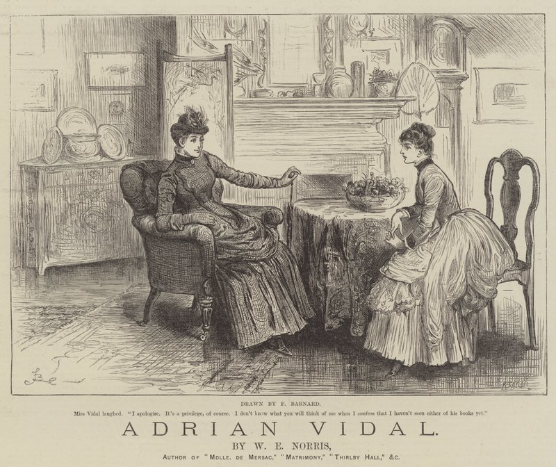 Adrian Vidal, por WE Norris de Frederick Barnard