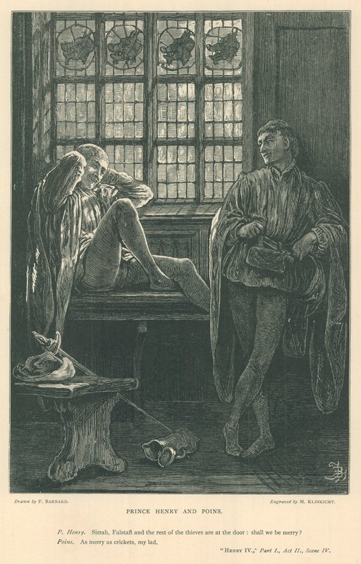 Ilustração para o rei Henrique IV, parte i de Frederick Barnard