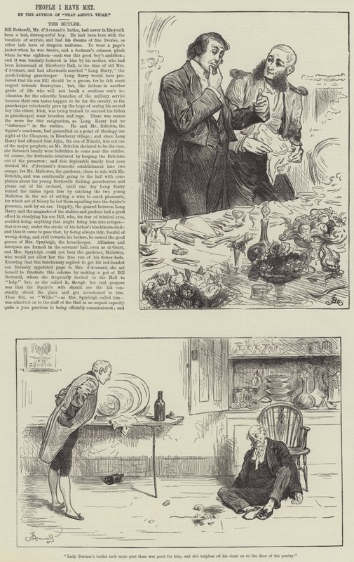 Pessoas que conheci, o mordomo de Frederick Barnard