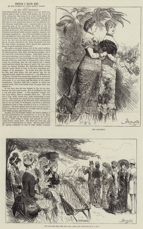 Pessoas que conheci, o Chaperon de Frederick Barnard