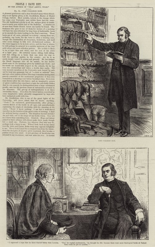 Pessoas que conheci, o College Don de Frederick Barnard