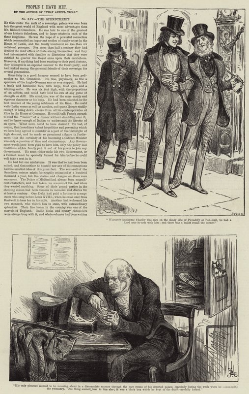 Pessoas que conheci, o Spendthrift de Frederick Barnard