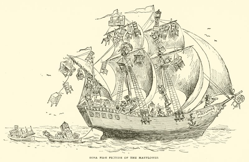 Imagem fidedigna do Mayflower de Frederick Burr Opper