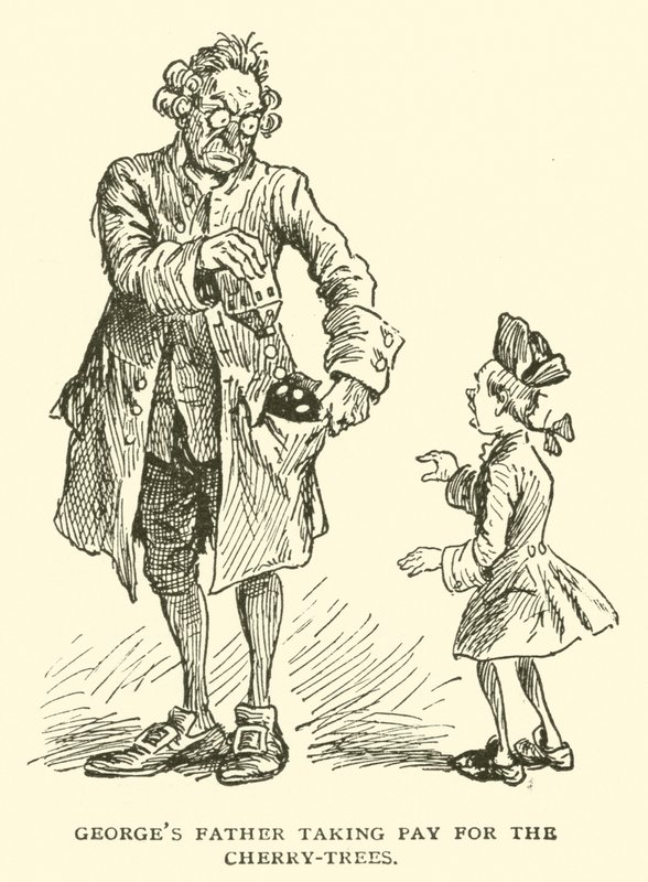Georges pai a pagar pelas cerejeiras de Frederick Burr Opper