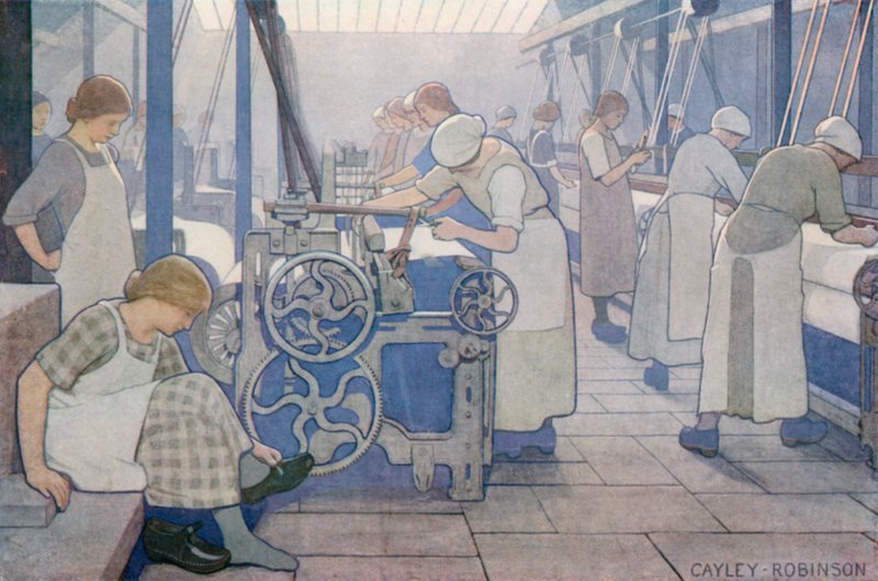 Indústrias Britânicas, Algodão de Frederick Cayley Robinson