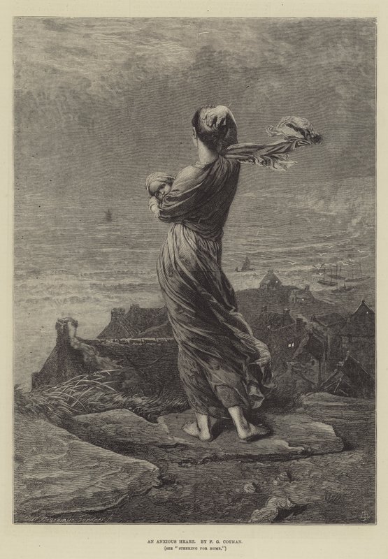 Um coração ansioso de Frederick George Cotman