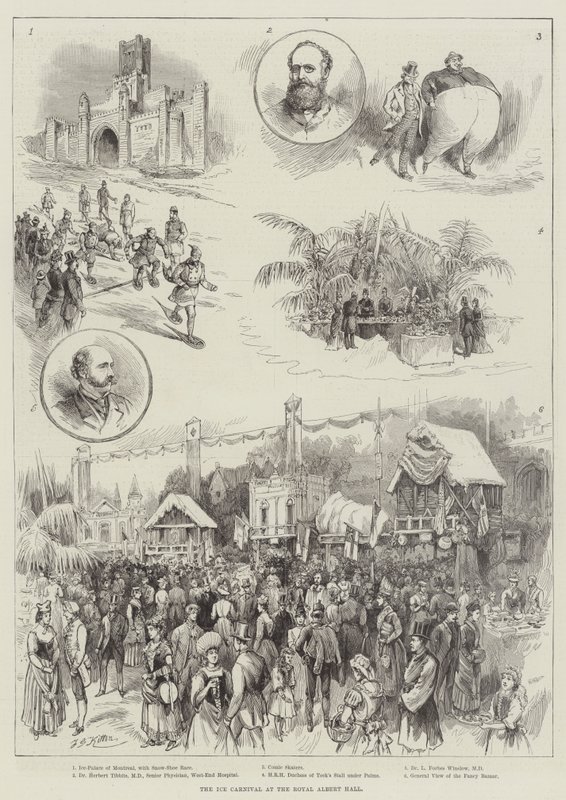 O Carnaval de Gelo no Royal Albert Hall de Frederick George Kitton
