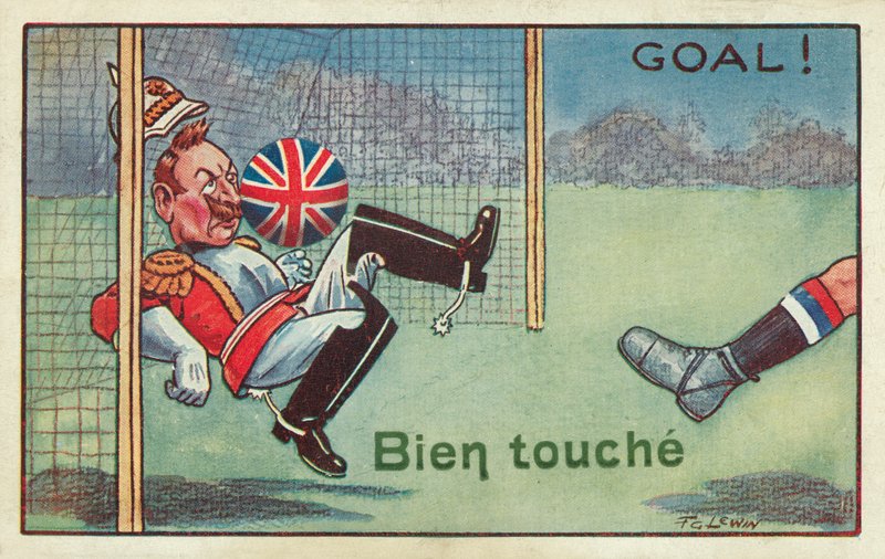 Bem Touche, Goal! (cor litho) de Frederick George Lewin