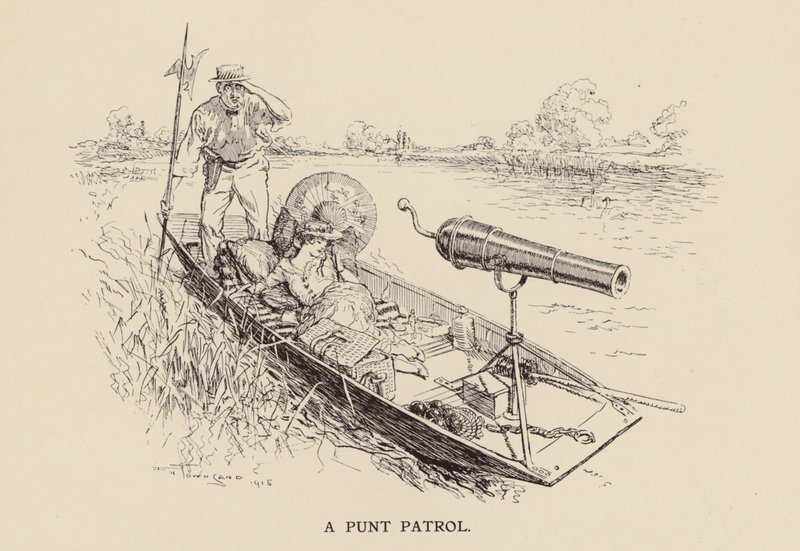 Uma Patrulha de Punt (litografia) de Frederick Henry Townsend