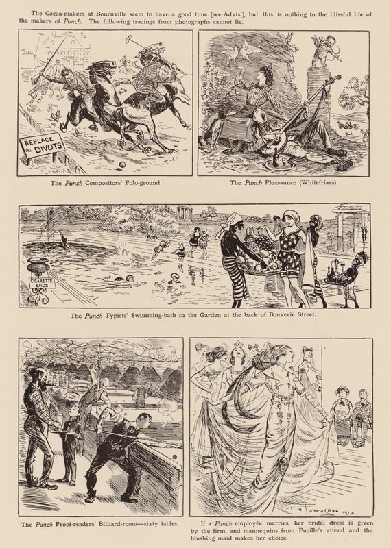 Desenhos de "Punch" (litografia) de Frederick Henry Townsend