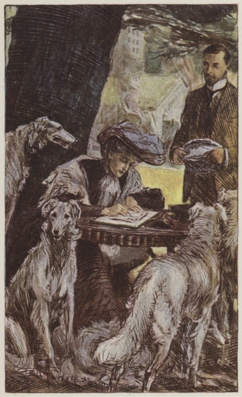 Ilustração para eles por Rudyard Kipling (cor litho) de Frederick Henry Townsend