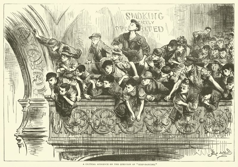 Um público crítico sobre o tema da dança de etapa de Frederick L. Bernard