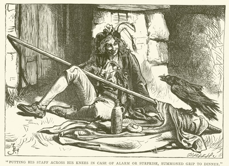 Ilustração para Barnaby Rudge de Frederick L. Bernard