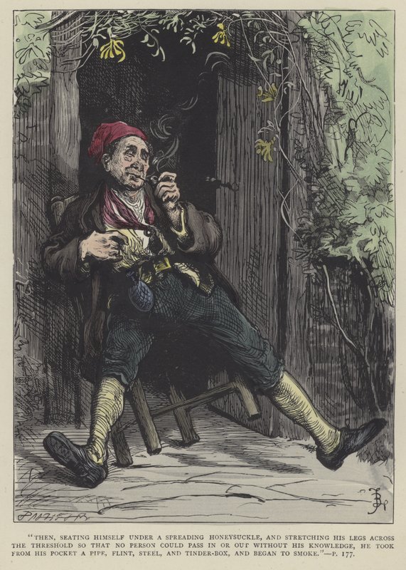 Ilustração para Barnaby Rudge de Frederick L. Bernard