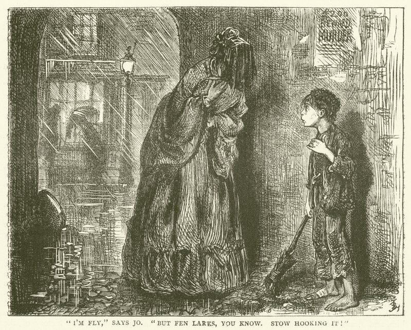 Ilustração para a casa desolada de Frederick L. Bernard
