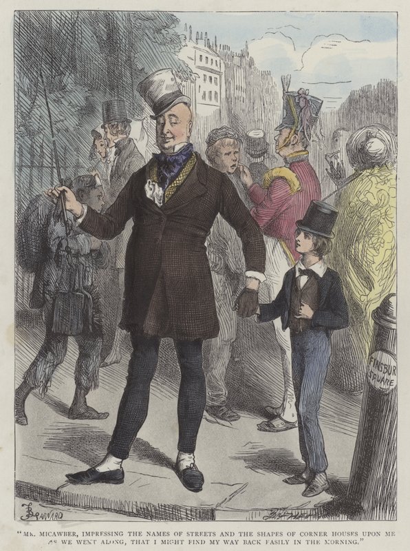 Ilustração para David Copperfield de Frederick L. Bernard