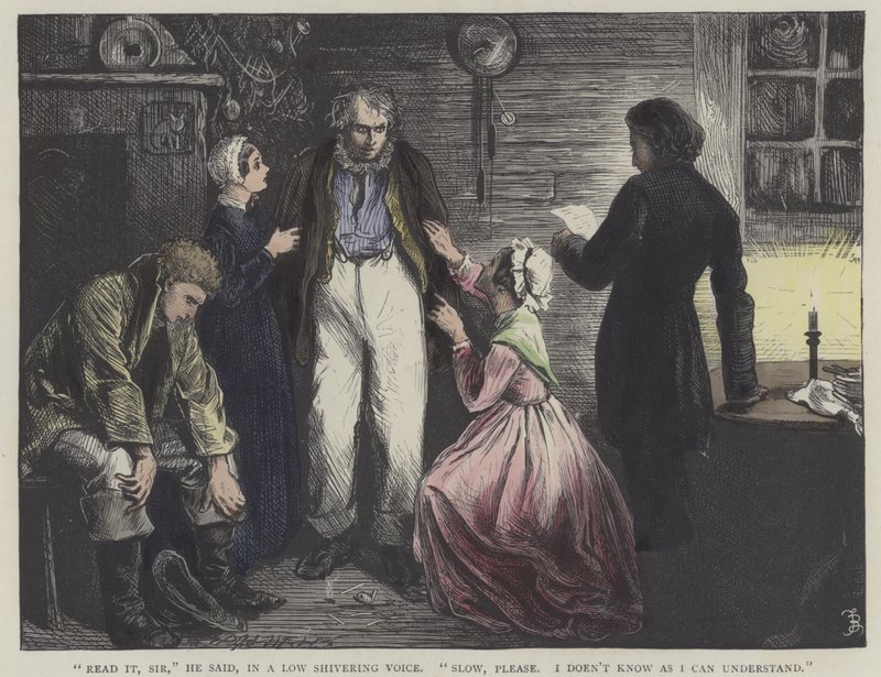 Ilustração para David Copperfield de Frederick L. Bernard