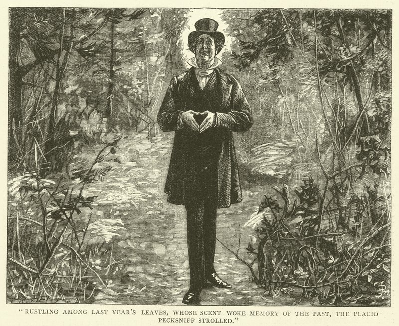 Ilustração para Martin Chuzzlewit de Frederick L. Bernard