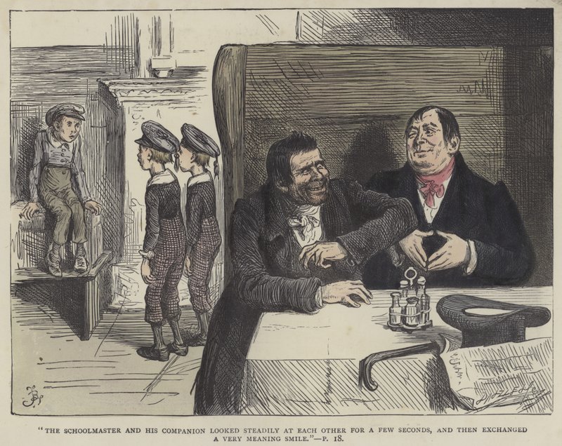 Ilustração para Nicholas Nickleby de Frederick L. Bernard