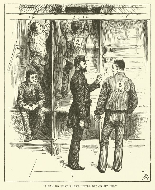 Prisioneiros em uma esteira de Frederick L. Bernard