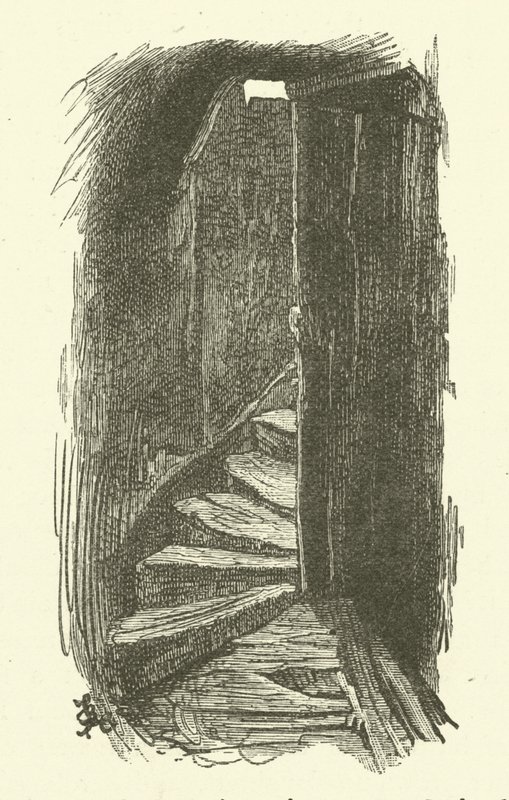 Escadas, levando, para, um, sótão de Frederick L. Bernard