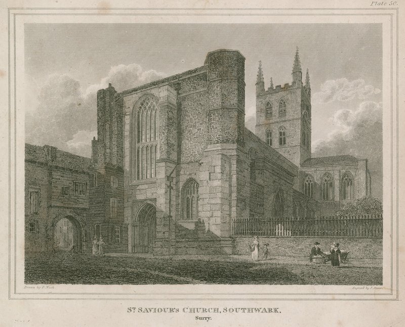 Igreja de São Salvador, Southwark, Surrey de Frederick Nash