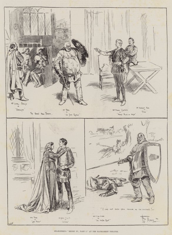 Henry IV de Shakspere, parte I no teatro de Haymarket de Frederick Pegram