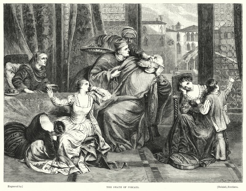 A Morte de Foscari (gravura) de Frederick Richard Pickersgill