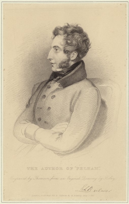 Retrato de Edward Bulwer-Lytton, Barão Lytton de Frederick Richard Say