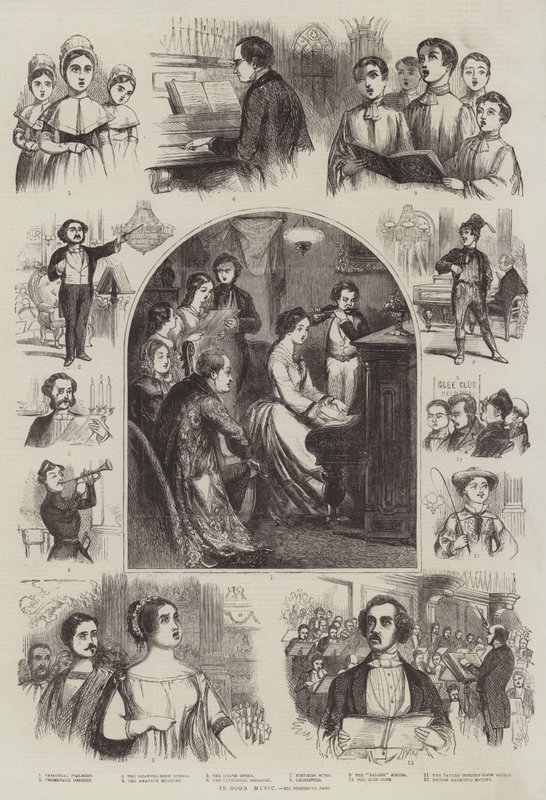 Música na porta de Frederick Shepherd