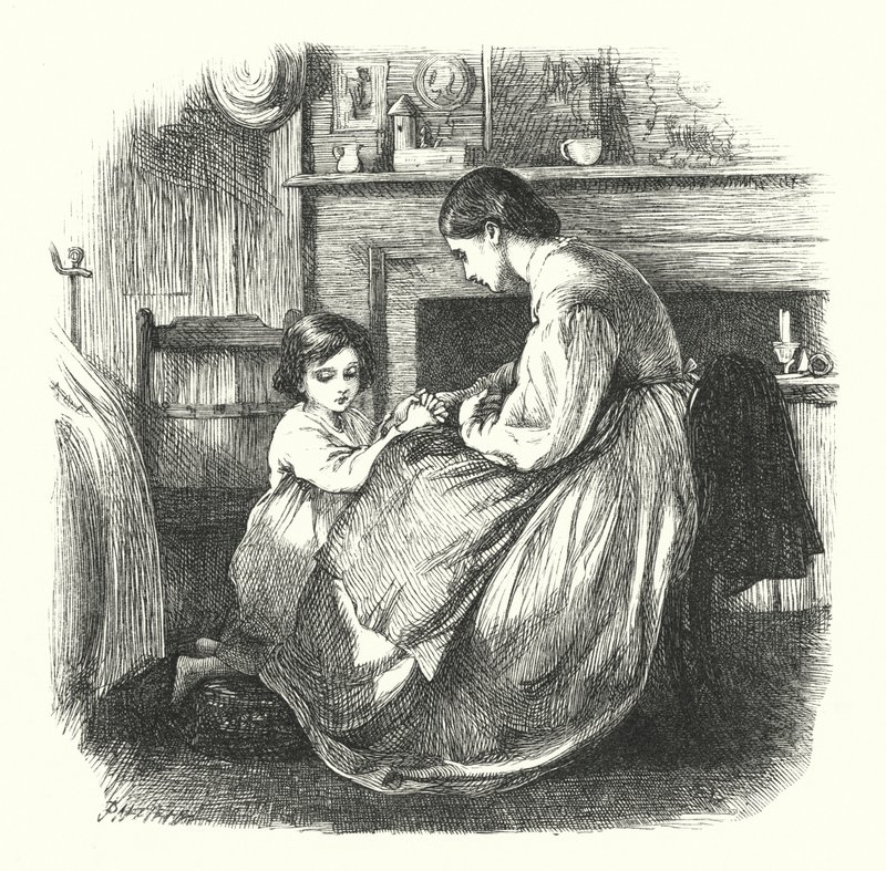 Uma criança em oração de Frederick Walker