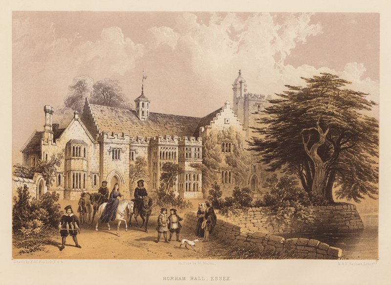 Horham Hall, Essex (aquatint) de Frederick William Fairholt