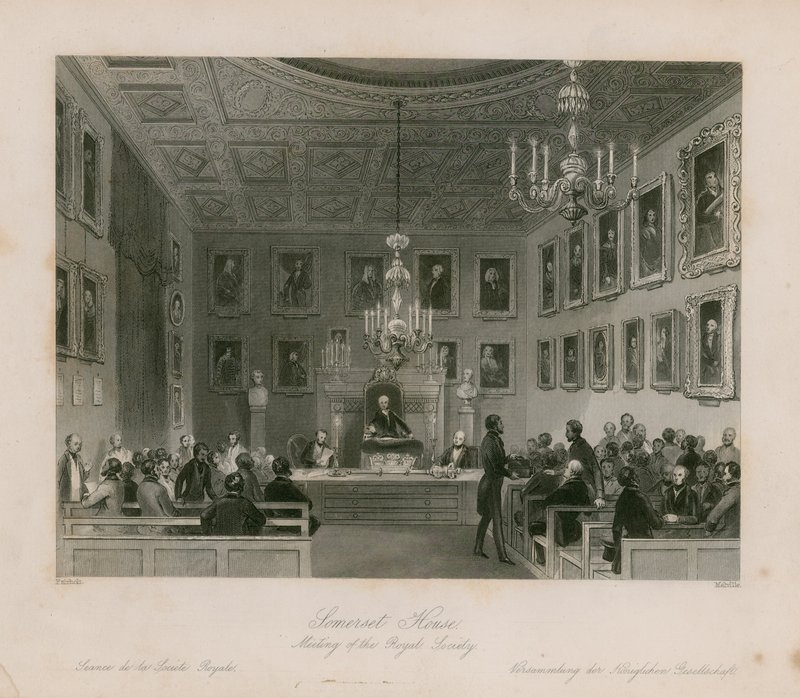 Somerset House, reunião da Royal Society de Frederick William Fairholt