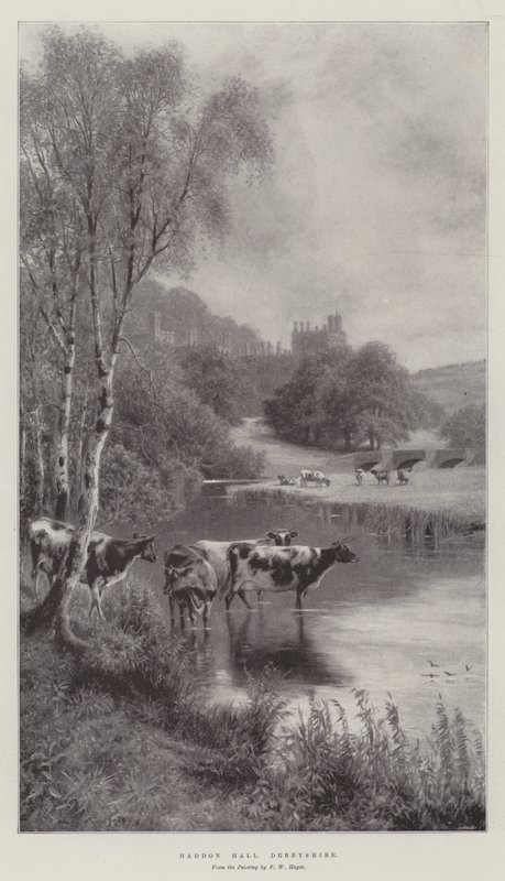 Haddon Hall, Derbyshire de Frederick William Hayes