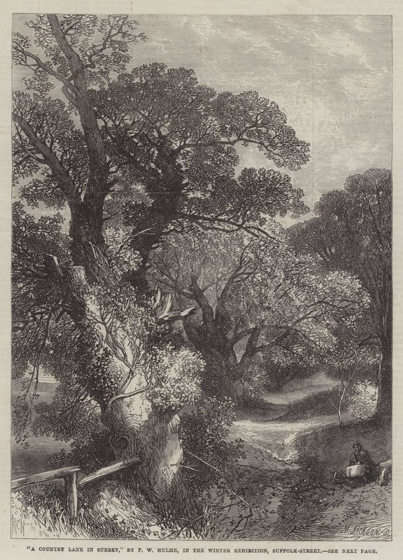 Um, pista país, em, surrey de Frederick William Hulme