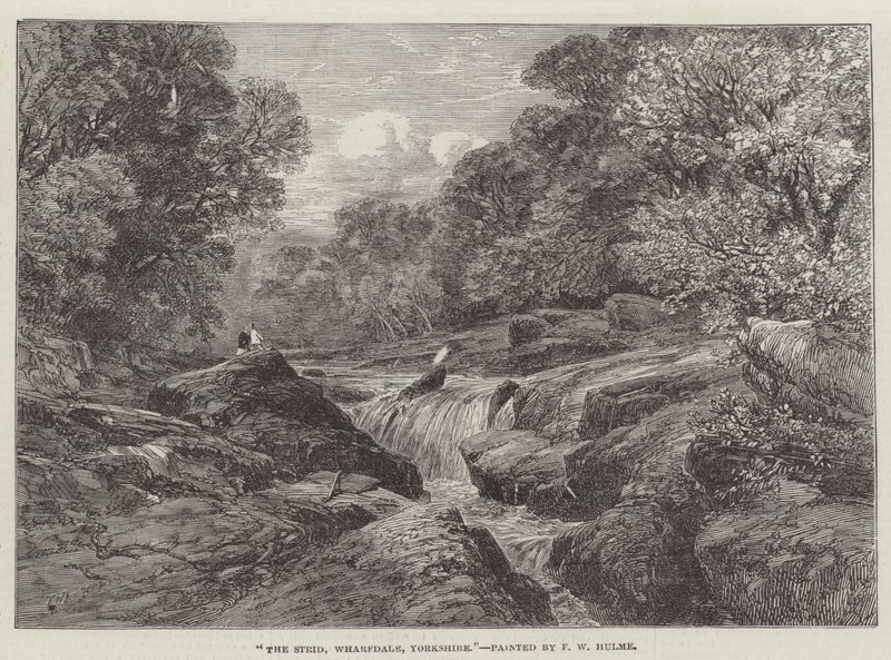 O Strid, Wharfdale, Yorkshire de Frederick William Hulme