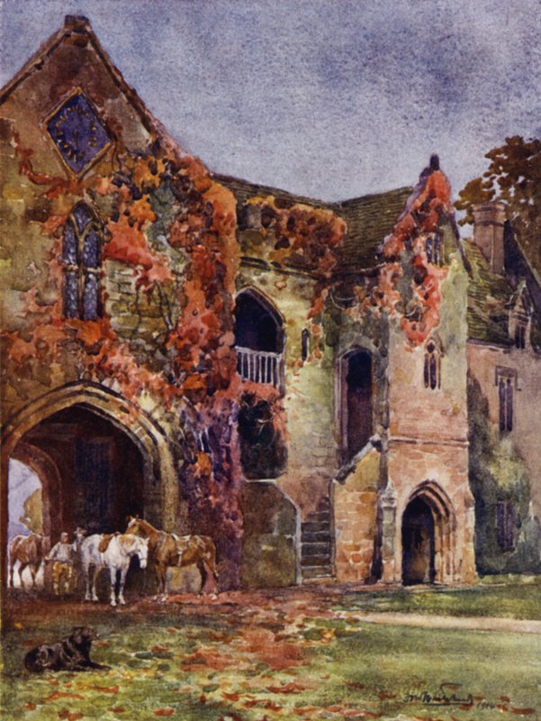 O velho portão, stoneleigh abadia de Frederick William Newton Whitehead
