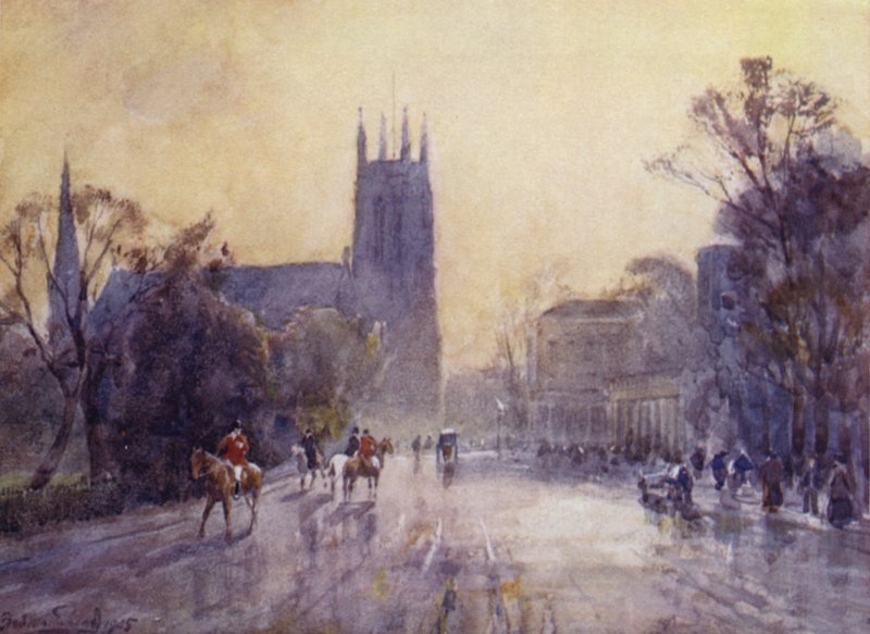 A Igreja Paroquial e Pump Room, Leamington de Frederick William Newton Whitehead