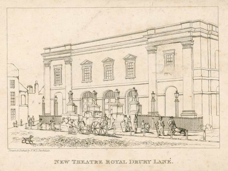 Novo Teatro Real, Drury Lane, Londres de Frederick Wilton Litchfield Stockdale