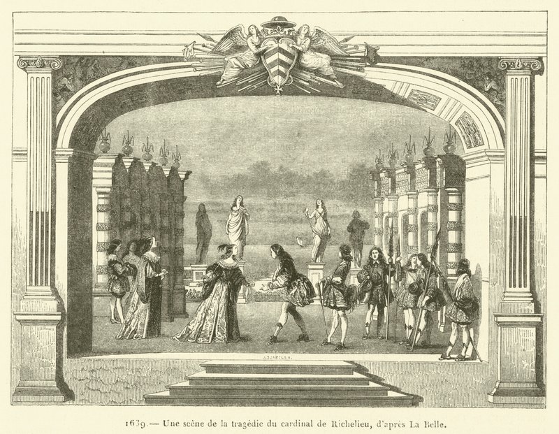 1639, Uma cena da tragédia do cardeal de Richelieu de French School