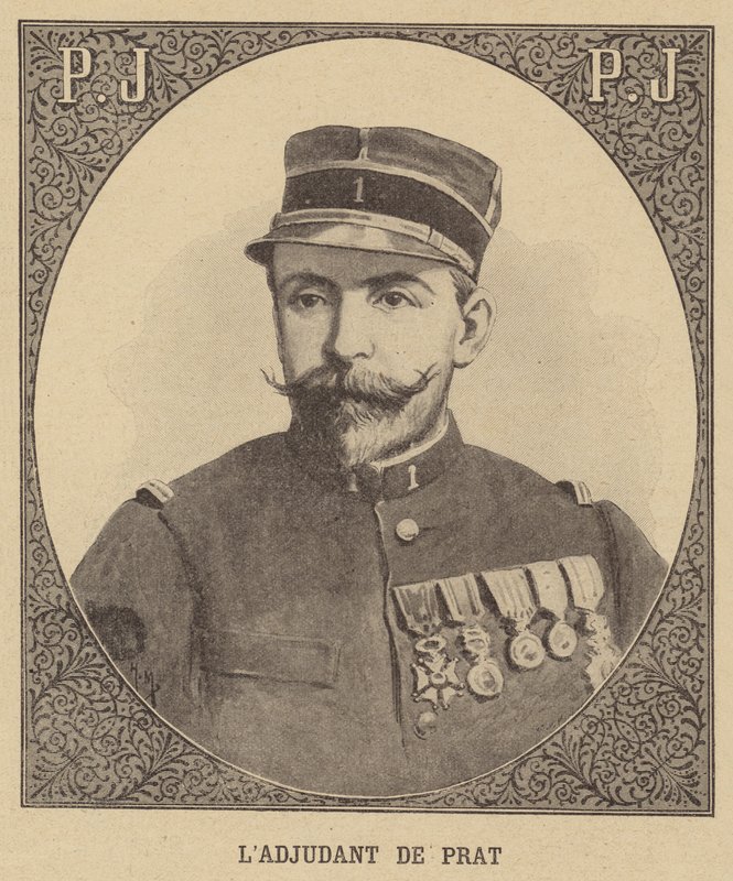 Adjudante de Prat, soldado francês que foi membro da expedição de Jean-Baptiste Marchands à África de French School