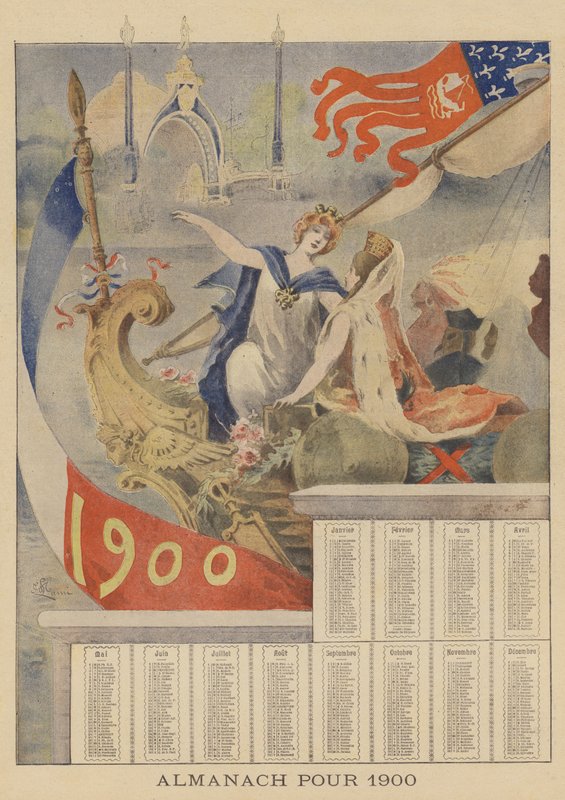 Almanaque para 1900 de French School